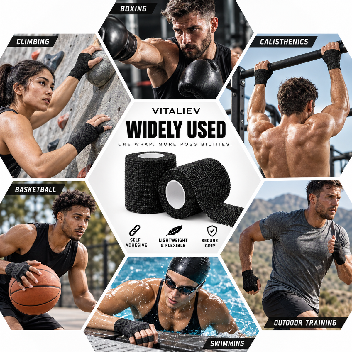 VITALIEV GRIP WRAP — Self-Adhesive Performance Tape
