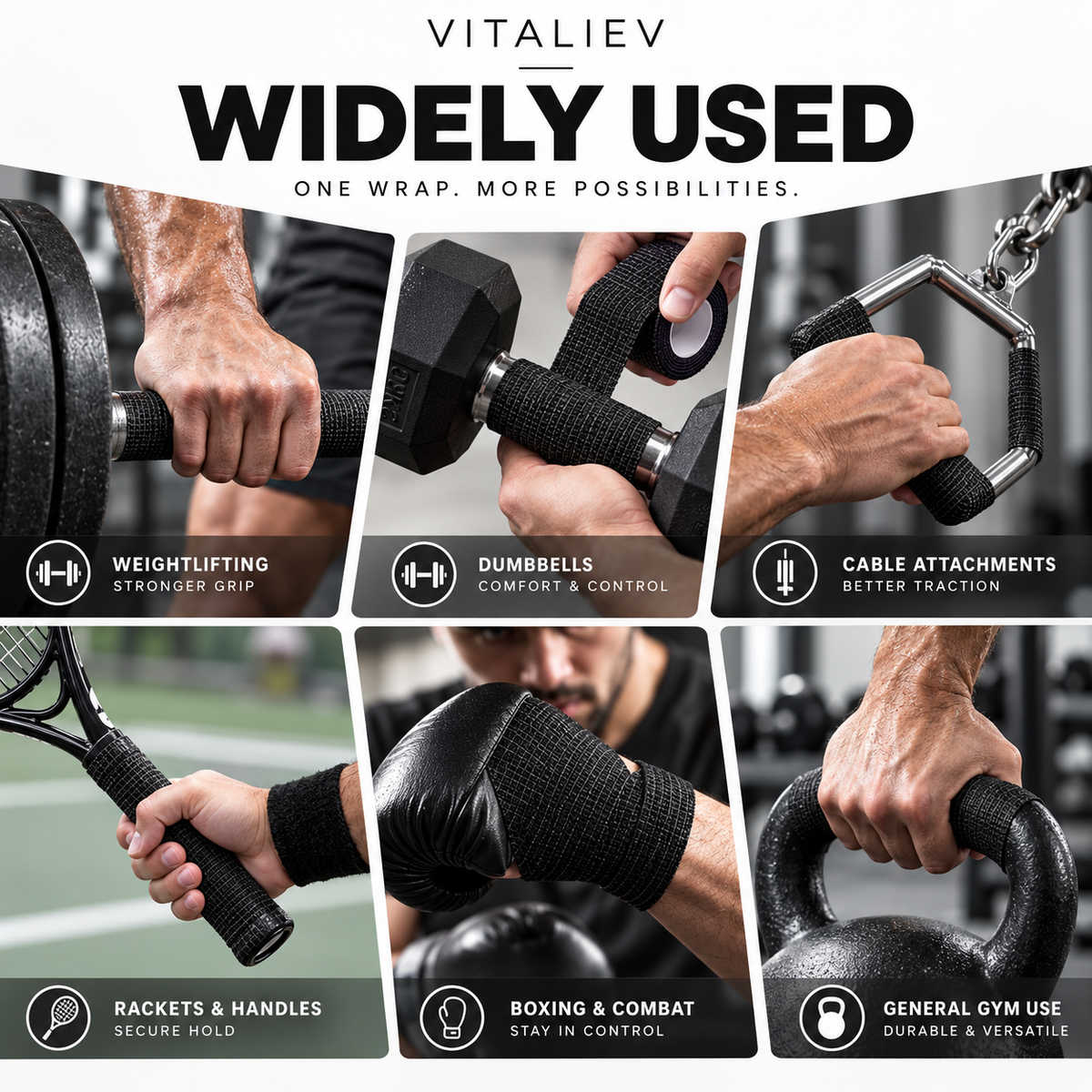 VITALIEV GRIP WRAP — Self-Adhesive Performance Tape